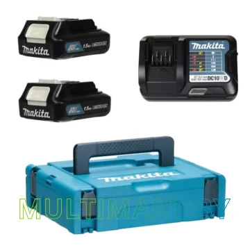 Аккумулятор с зарядным устройством Makita BL1016 + DC10WD (12В/1.5 Ah + 10.8-12В)